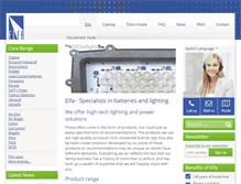 Tablet Screenshot of elfa.nl